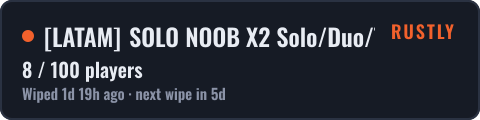 LATAM SOLO NOOB X2 Solo/Duo/Trio | 23/10 Wipe — live status