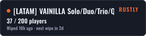 [LATAM] VAINILLA Solo/Duo/Trio/Quad | 14/10 Wipe — live status badge