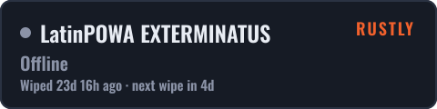 LatinPOWA EXTERMINATUS — live status