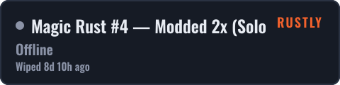 Magic Rust #4 — Modded 2x (Solo/Duo/Trio) | Baйп 09.10 — live status