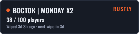 ВОСТОК | MONDAY X2 — live status