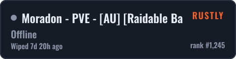 Moradon - PVE - AU Raidable Bases Skill Tree — live status