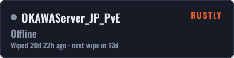 OKAWAServer_JP_PvE — live status