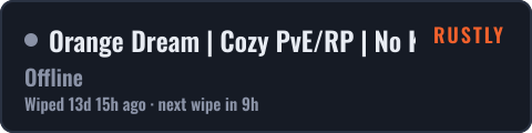 Orange Dream | Cozy PvE/RP | No KOS — live status