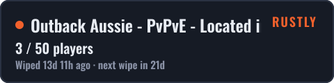 Outback Aussie - PvPvE - Located in Perth - Modded — live status