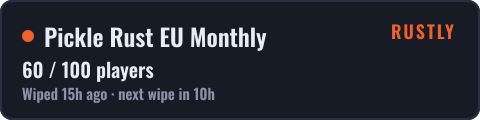 Pickle Rust EU Monthly — live status