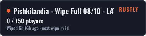 Pishkilandia - Wipe Full 08/10 - LATAM — live status