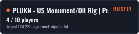 PLUKN - US Monument/Oil Rig | Practice, Aimtrain, PVP — live status badge