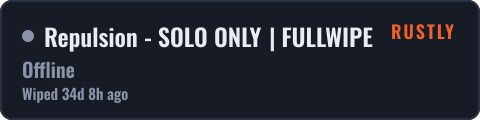 Repulsion - SOLO ONLY | FULLWIPE 14/09 14.09 — live status