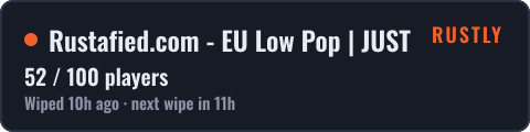 Rustafied.com - EU Low Pop | JUST WIPED 15.10 — live status