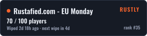 Rustafied.com - EU Monday — live status
