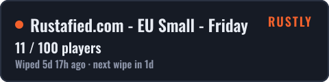 Rustafied.com - EU Small - Friday — live status