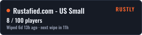 Rustafied.com - US Small — live status