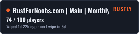 RustForNoobs.com | Main | Monthly | EU | JUST WIPED 26.10 — live status