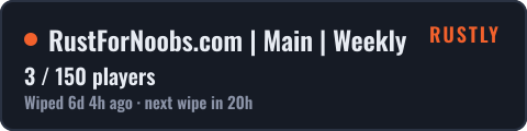 RustForNoobs.com | Main | Weekly | AU — live status