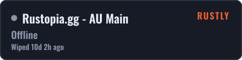 Rustopia.gg - AU Main — live status badge