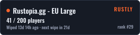 Rustopia.gg - EU Large — live status