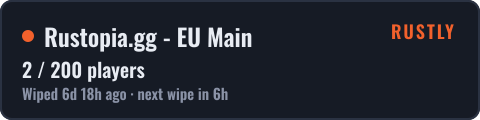 Rustopia.gg - EU Main — live status