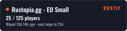 Rustopia.gg - EU Small — live status