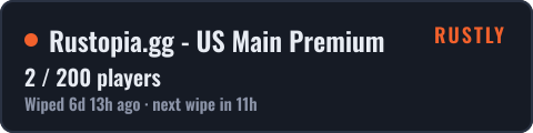 Rustopia.gg - US Main Premium — live status badge