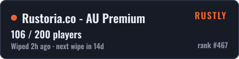 Rustoria.co - AU Premium — live status