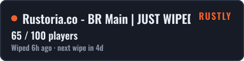 Rustoria.co - BR Main | JUST WIPED 26.10 — live status