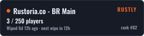 Rustoria.co - BR Main — live status