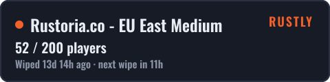 Rustoria.co - EU East Medium — live status