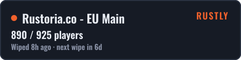 Rustoria.co - EU Main — live status