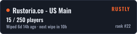 Rustoria.co - US Main — live status