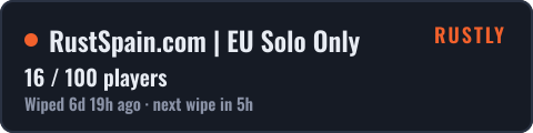 RustSpain.com | EU Solo Only — live status