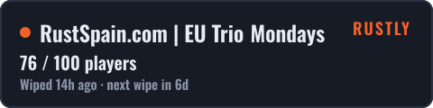RustSpain.com | EU Trio Mondays — live status