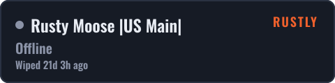 Rusty Moose |US Main| — live status badge