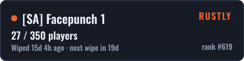 SA Facepunch 1 — live status