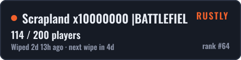 Scrapland x10000000 |BATTLEFIELD|KITS|TP|CLANS|SKINBOX|PVP| — live status