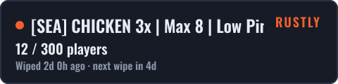 SEA CHICKEN 3x | Max 8 | Low Ping | TH | Wipe 10/05 — live status
