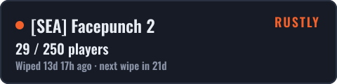 [SEA] Facepunch 2 — live status badge