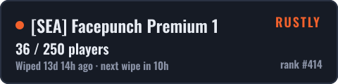 [SEA] Facepunch Premium 1 — live status badge