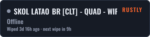 SKOL LATAO BR CLT - QUAD - WIPE 11/10 — live status