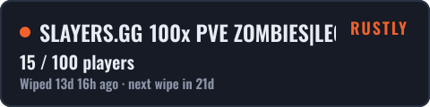 SLAYERS.GG 100x PVE ZOMBIES|LEGENDARY WEAPONS|PLANES|RAID BASES — live status