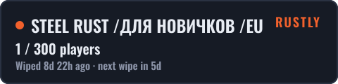 STEEL RUST /ДЛЯ НОВИЧКОВ /EU Main 06.10 — live status badge