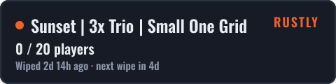 Sunset | 3x Trio | Small One Grid — live status