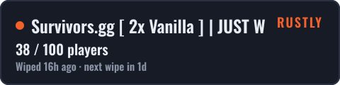 Survivors.gg 2x Vanilla | JUST WIPED 15.10 — live status