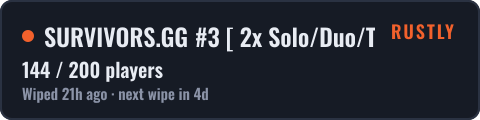 SURVIVORS.GG #3 [ 2x Solo/Duo/Trio ] WIPED 14.10 — live status badge