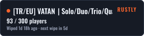 [TR/EU] VATAN | Solo/Duo/Trio/Quad | Yeni başlayanlar için — live status badge