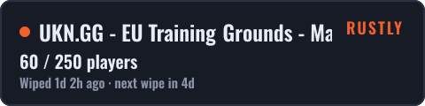 UKN.GG - EU Training Grounds - Main — live status badge