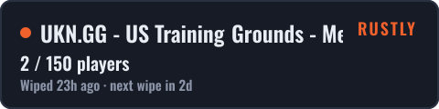 UKN.GG - US Training Grounds - Medium III — live status badge
