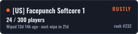 [US] Facepunch Softcore 1 — live status badge