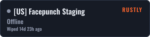 [US] Facepunch Staging — live status badge