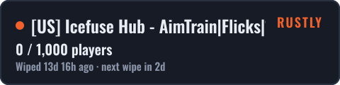 [US] Icefuse Hub - AimTrain|Flicks|1v1|Facechecks|Minigames — live status badge